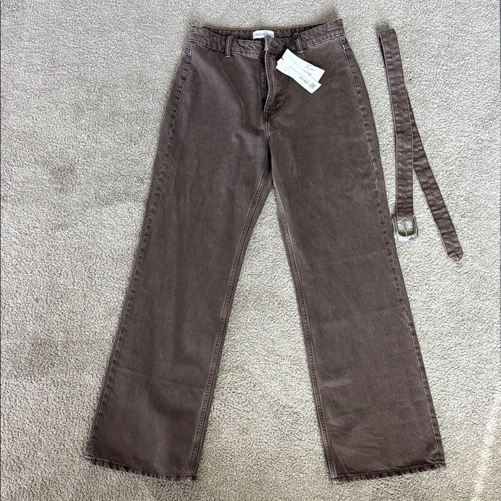 Women's Brown Jeans- ZARA